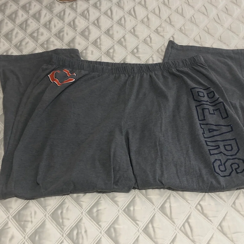 Chicago Bears NFL Apparel Women’s 18/20 Lounge Wear Pajama Pants w Elastic Waist